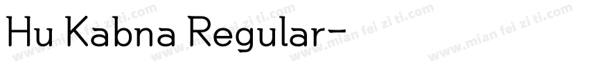 Hu Kabna Regular字体转换